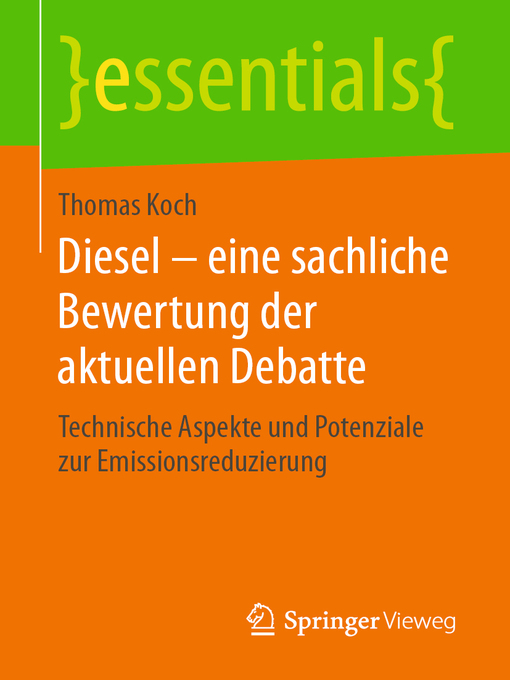 Title details for Diesel – eine sachliche Bewertung der aktuellen Debatte by Thomas Koch - Available